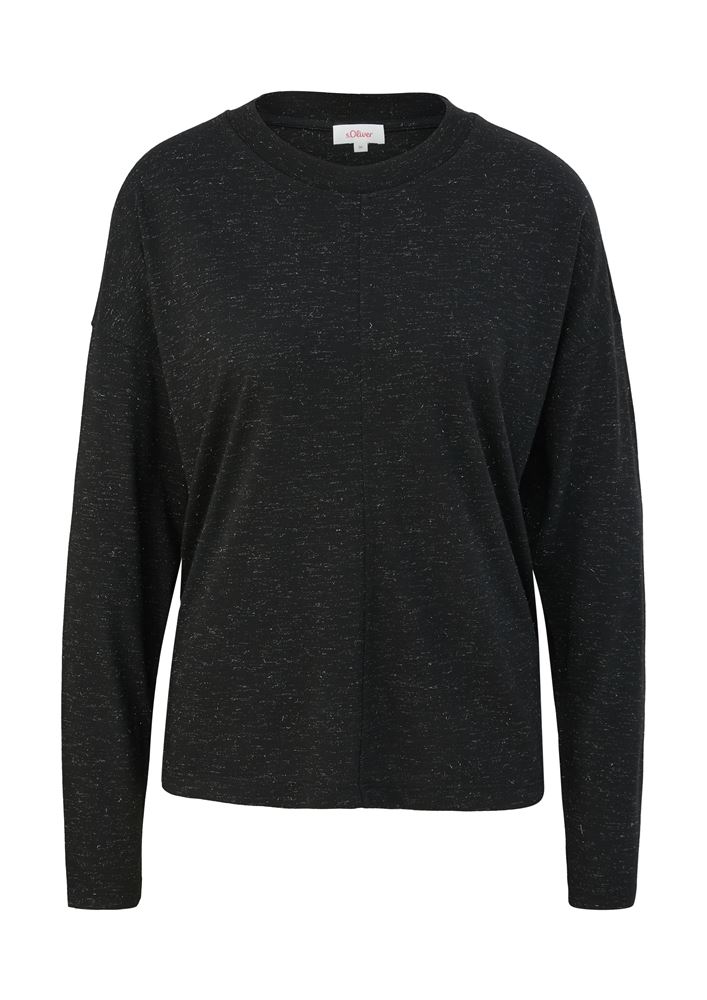 s.Oliver Longsleeve mit GlitzereffektS22 2125973 38 | 40W9 LILAC/PINK | 