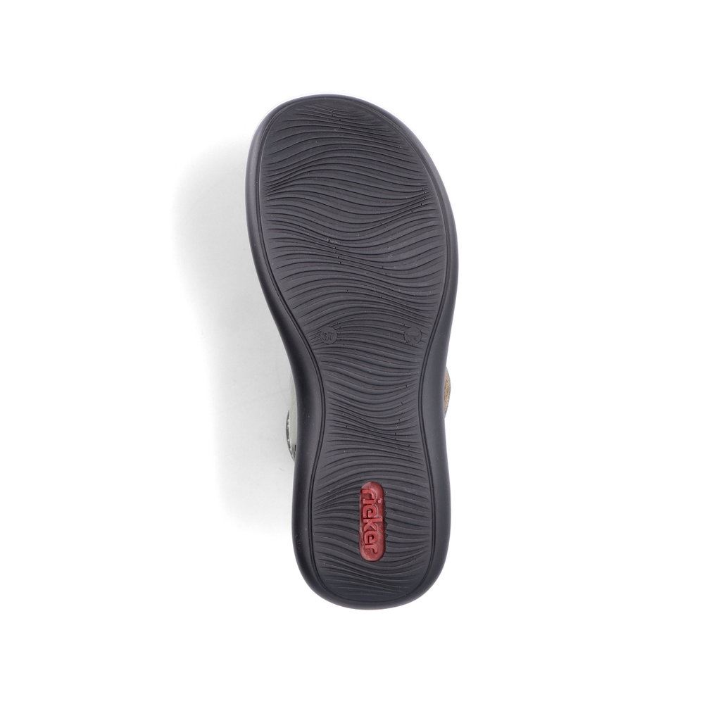 Rieker Antistress Damen Ballerina Klettverschluss Riemchen grün S13 46368-52 