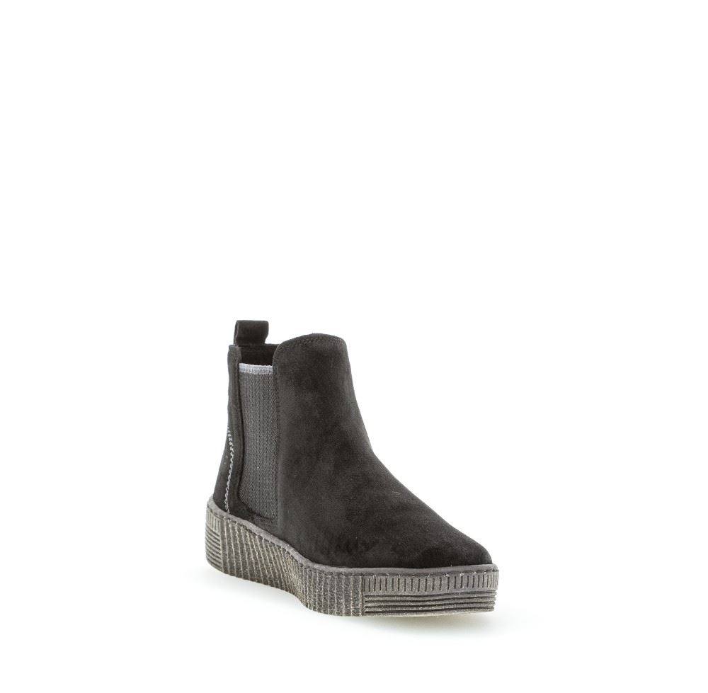 Gabor Chelsea Boot schwarz S21 73.731.17 4 | schw./grau(anth | F