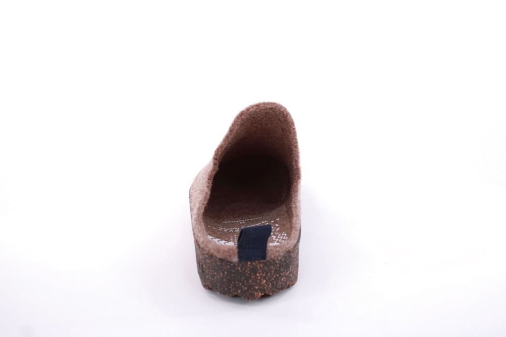 ASPORTUGUESAS Herren Pantolette Wolle Kork vegan Nachhaltig beige S22 P018061006 41 | taupe | 