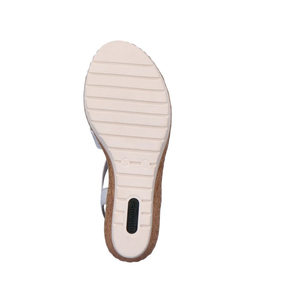 Remonte Keilsandalette weiß Schlupfsandalette S13 R6264-80 