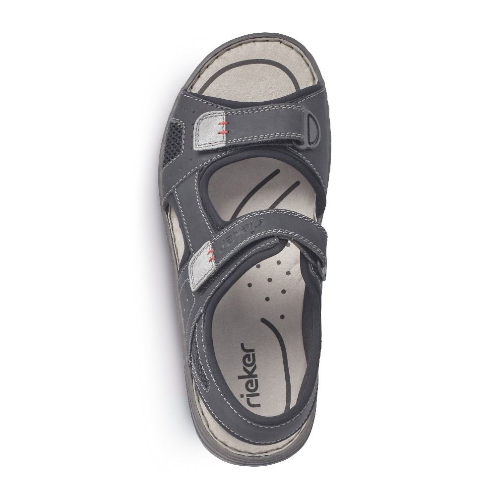 Rieker Sandale Trekking Klettverschluss schwarz 26156-02 