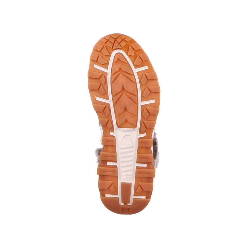 Rieker EVOLUTION Damen Schnürstiefel Schnürboot TEX- Membran Schurwolle Wechselfußbett weiß S22 W0063-80 