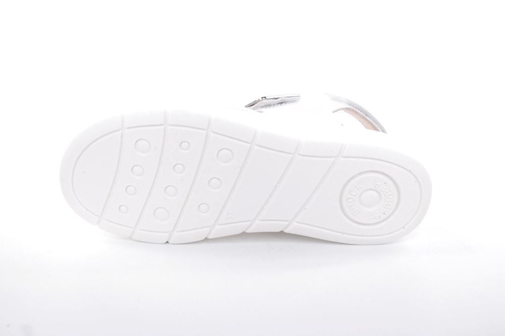 Fußbequem Damen Sandale Leder Wechselfußbett weiß S13 6006/1 