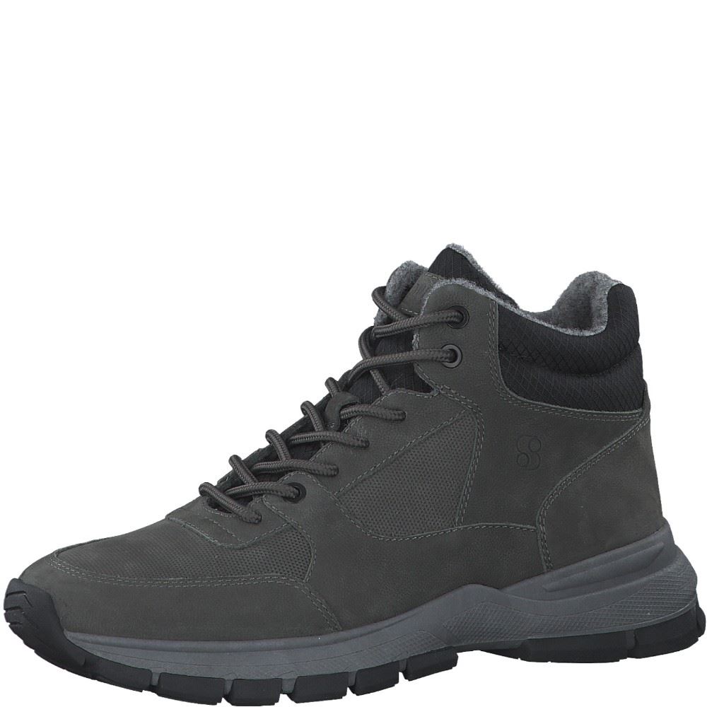 s.Oliver Herren Schnürboots Schnürschuh  Warmfutter grau schwarz S22 5-5-15201-29 42 | 341 TAUPE | 
