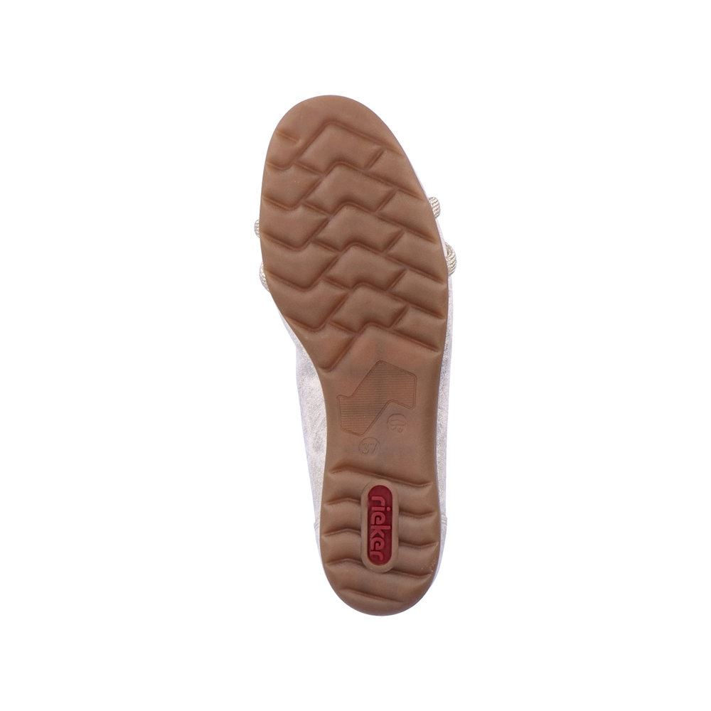 Rieker Antistress Damen Ballerina Knoten- Detail gold S13 L9368-60 
