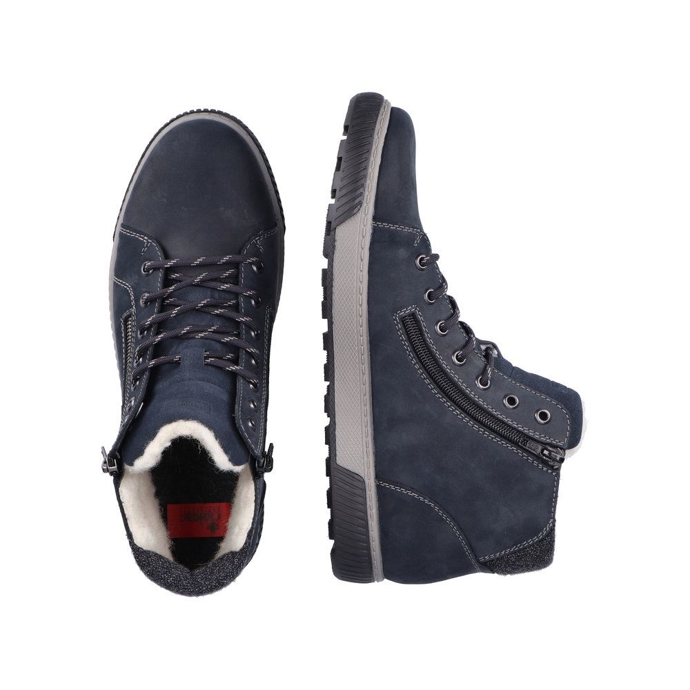 Rieker Antistress Herren Schnürboot TEX- Membran blau S21 38920-14 45 | pazifik/rauch/g | G