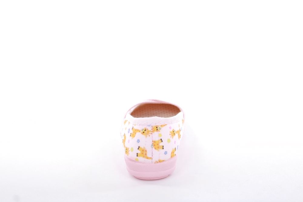 s`knöpfli Kinder Hausschuh Schlupfscuh Mädchen Giraffen- Motiv rosa S13 I28670 