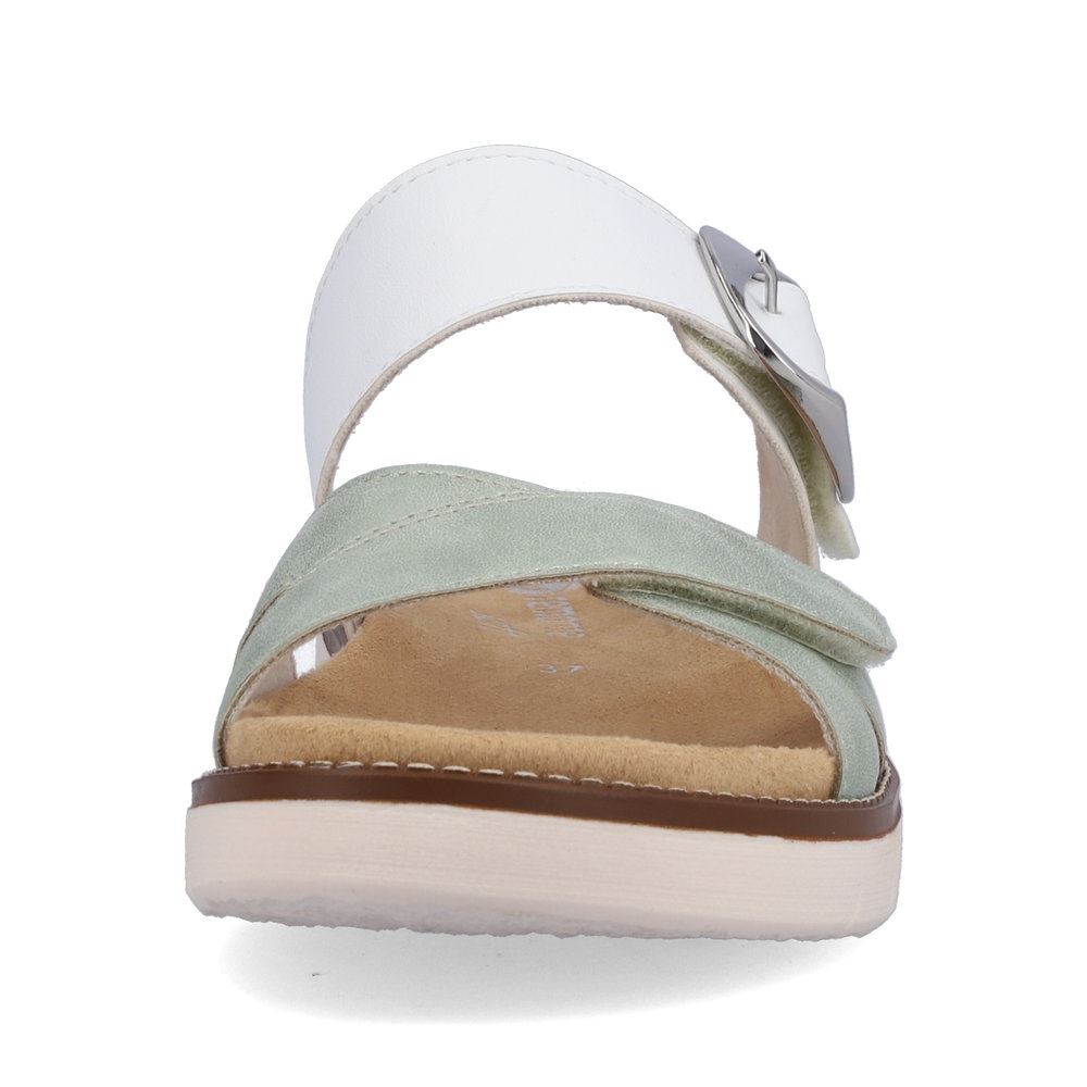 Remonte Damen Pantoletten pastellgrün-altweiß S13  D2048-52 
