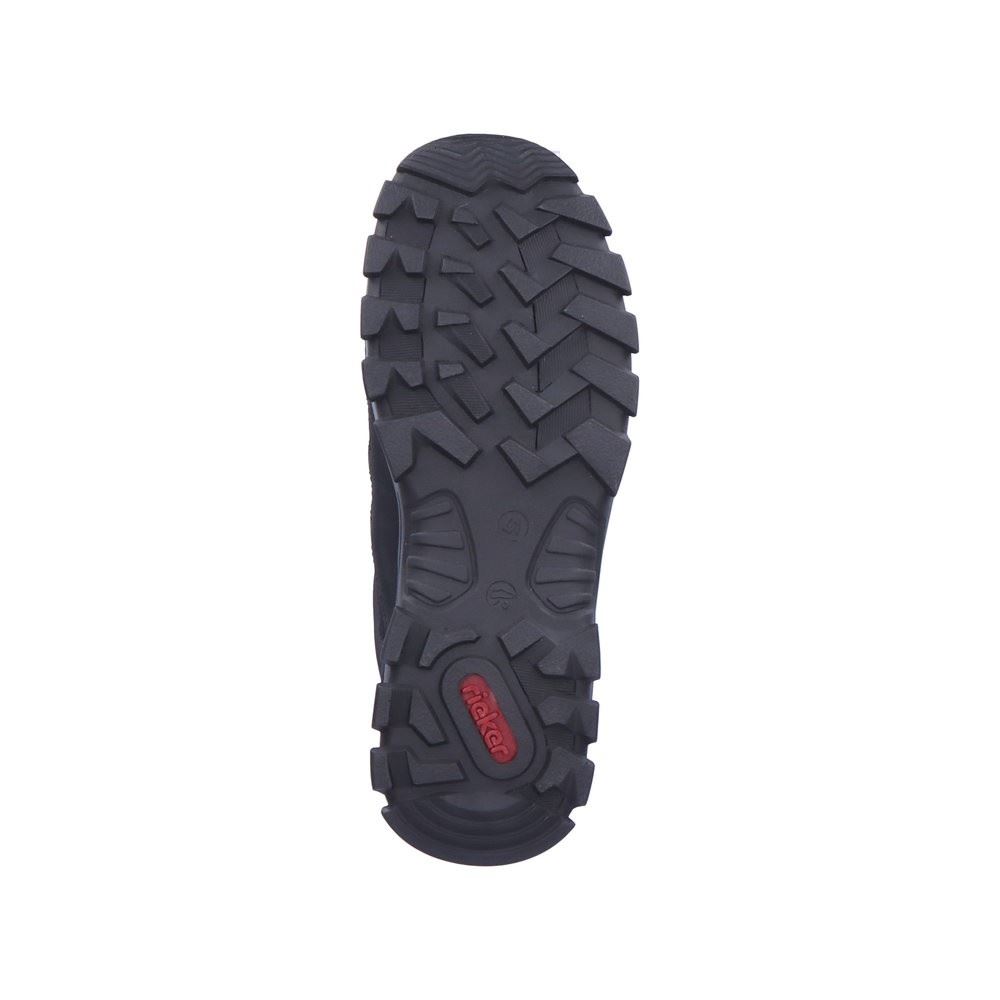 Rieker Antistress Herren Schnürschuh sportlich TEX- Membran schwarz S22 B6810-00 44 | schwarz/schwarz | G