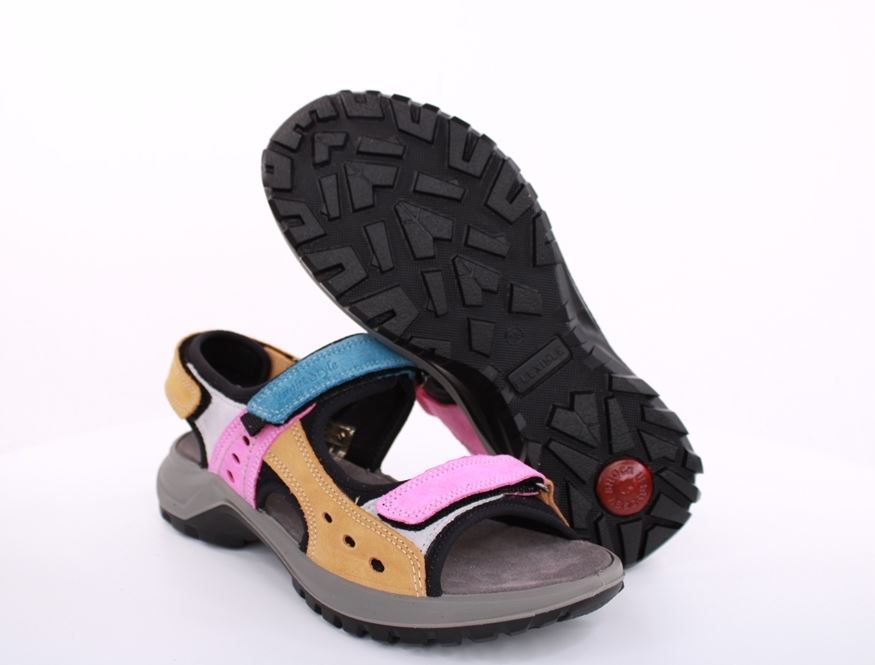 Imac Damen Sandale Trekking Leder mehrfarbig S13 358760 