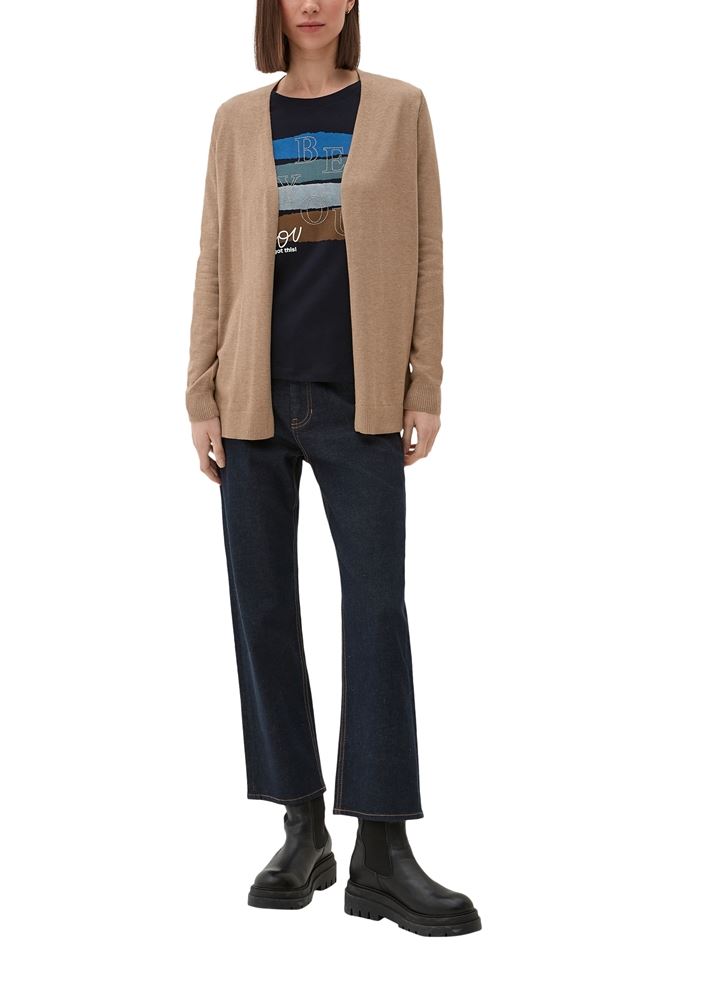 s.Oliver Strickjacke aus Viskosemix grün, braun, grau, schwarz S13  2127027 