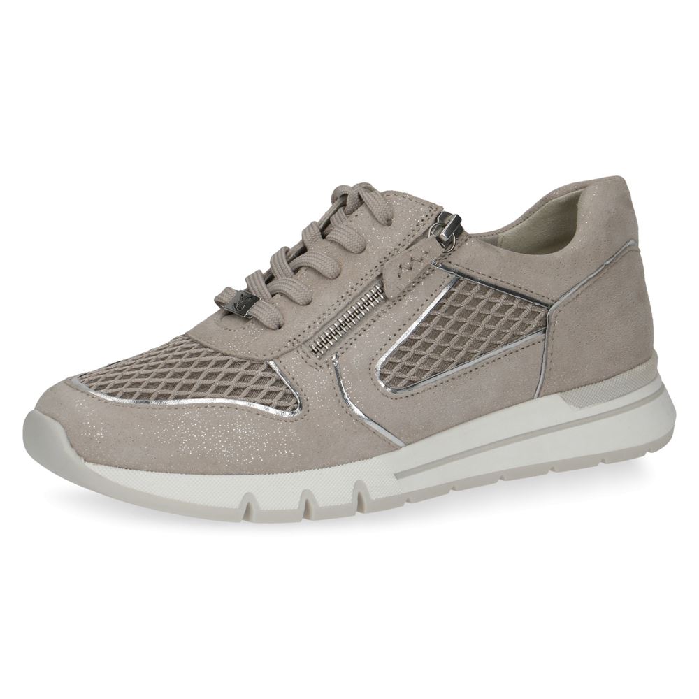 Caprice walking on Air Damen Sneaker Wechselfußbett Airmotion grau grün S13 9-9-23706-20 