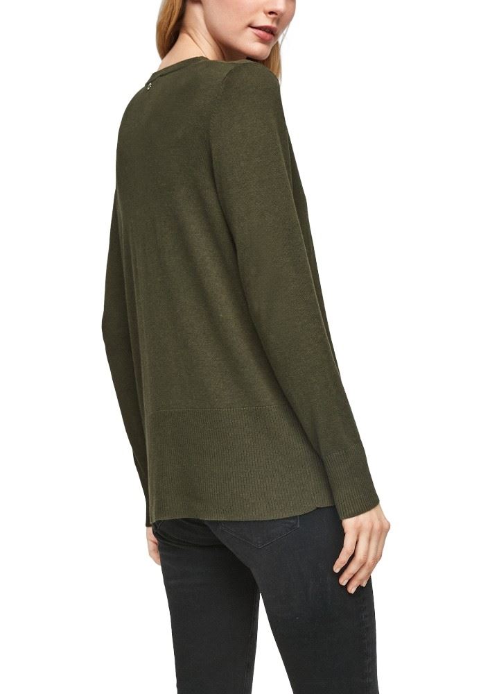 s.Oliver Strickjacke mit breiter Rippblende S11 2060951 