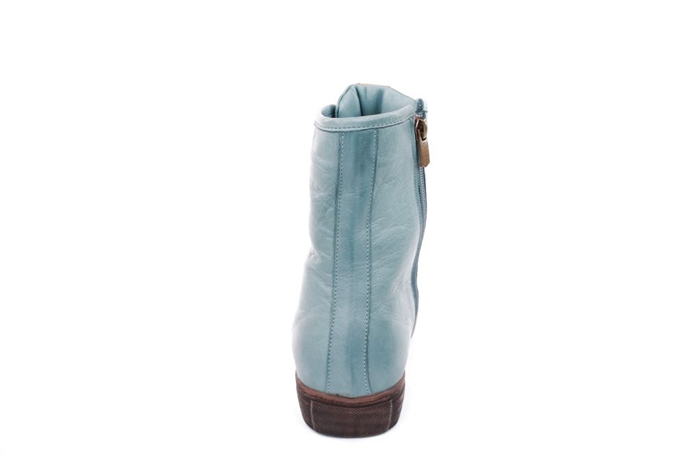Andrea Conti Damen Schnürboots Schnürstiefelette Leder Warmfutter blau S22 0342856797 