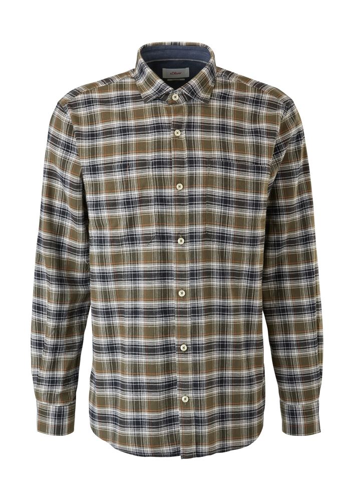 s.Oliver Hemd Regular: Karohemd aus Twill S22 2121004 