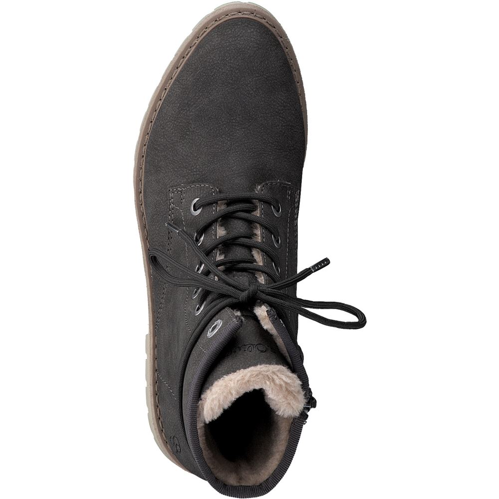 s.Oliver Damen Schnürboots Warmfutterr SOFT- FOAM Innensohle grau beige S22 5-5-26238-29 39 | 341 TAUPE | 