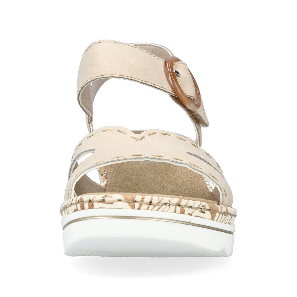 Rieker Damen Keilsandaletten champagner S13  67173-60 