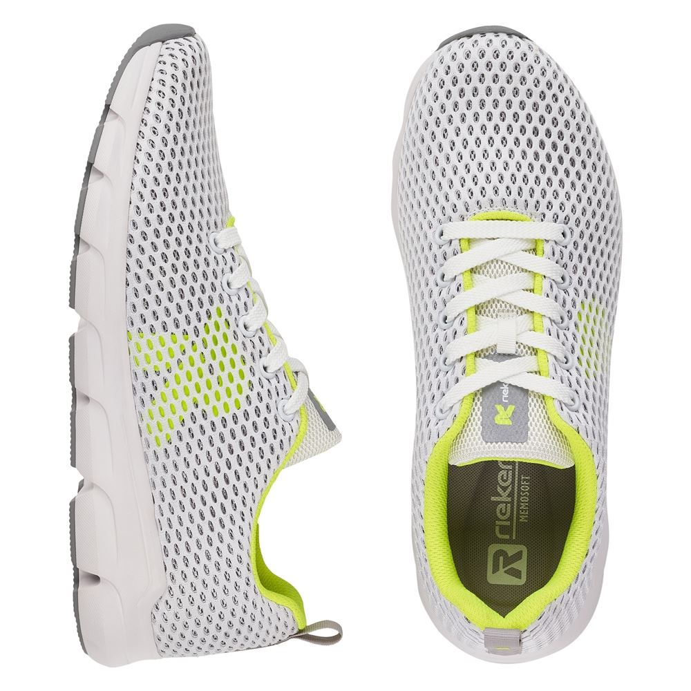 Rieker R- Evolution Sneaker Herren weiß S12  07804-80 43 | sportweiss/ceme | G