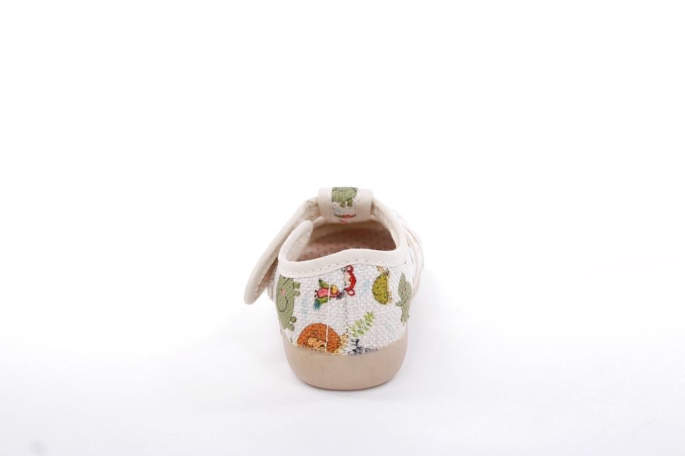 s`knöpfli Kinder Hausschuh Tier- Motiv Klettverschluss beige S13 Z28528 
