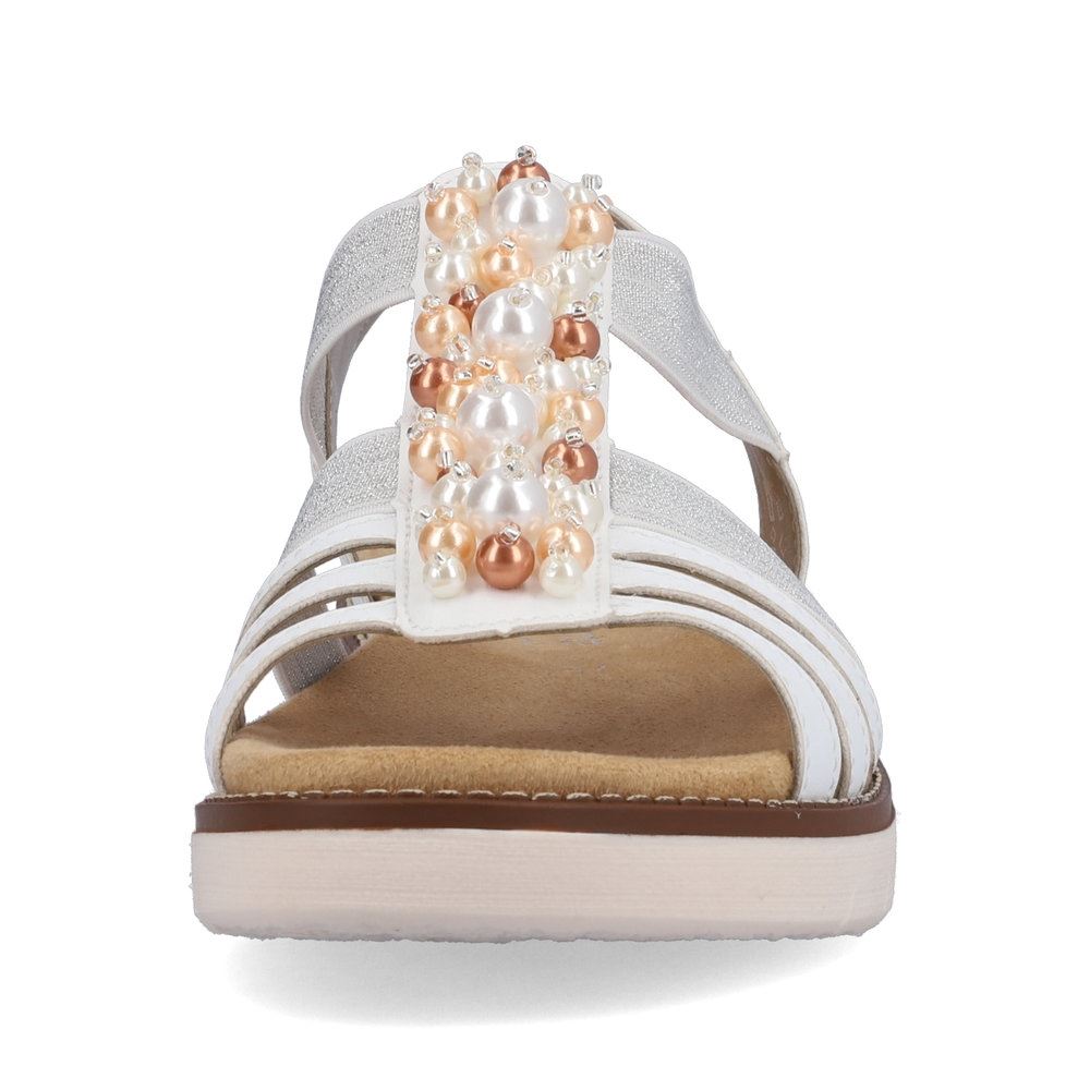 Remonte Damen Riemchensandalen edelweiß S13  D2047-80 39 | weiss/weiss-sil | F