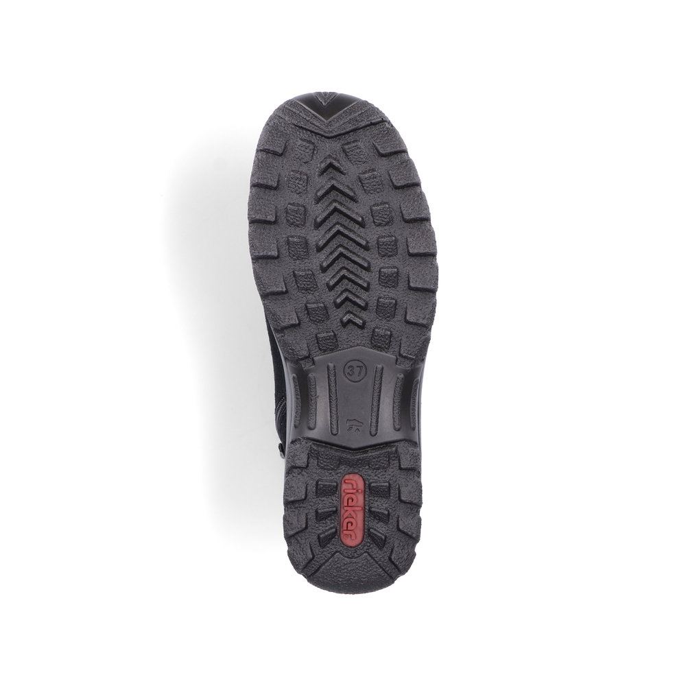 Rieker Antistress Schnürschuh  Rauleder RiekerTEX- Membran schwarz S21 L7132-01 