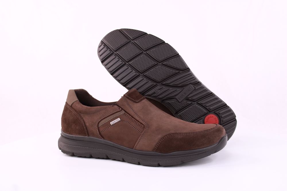 IMAC Herren Slipper Schlüpfschuh Nubukleder braun S21 803188 41 | caffe/marone | 