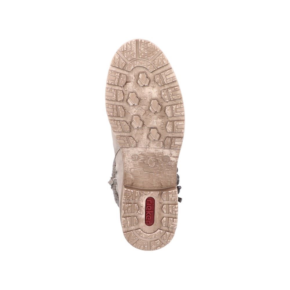 Rieker Antistress Damen Stiefel TEX-Membran Warmfutter Strickbund beige S22 Z4755-60 
