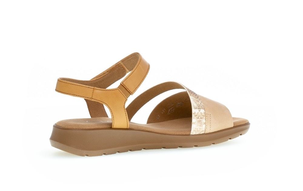 Gabor Sandale Riemchensandale Leder beige 62.491.52 6 | caramel/beige/c | H