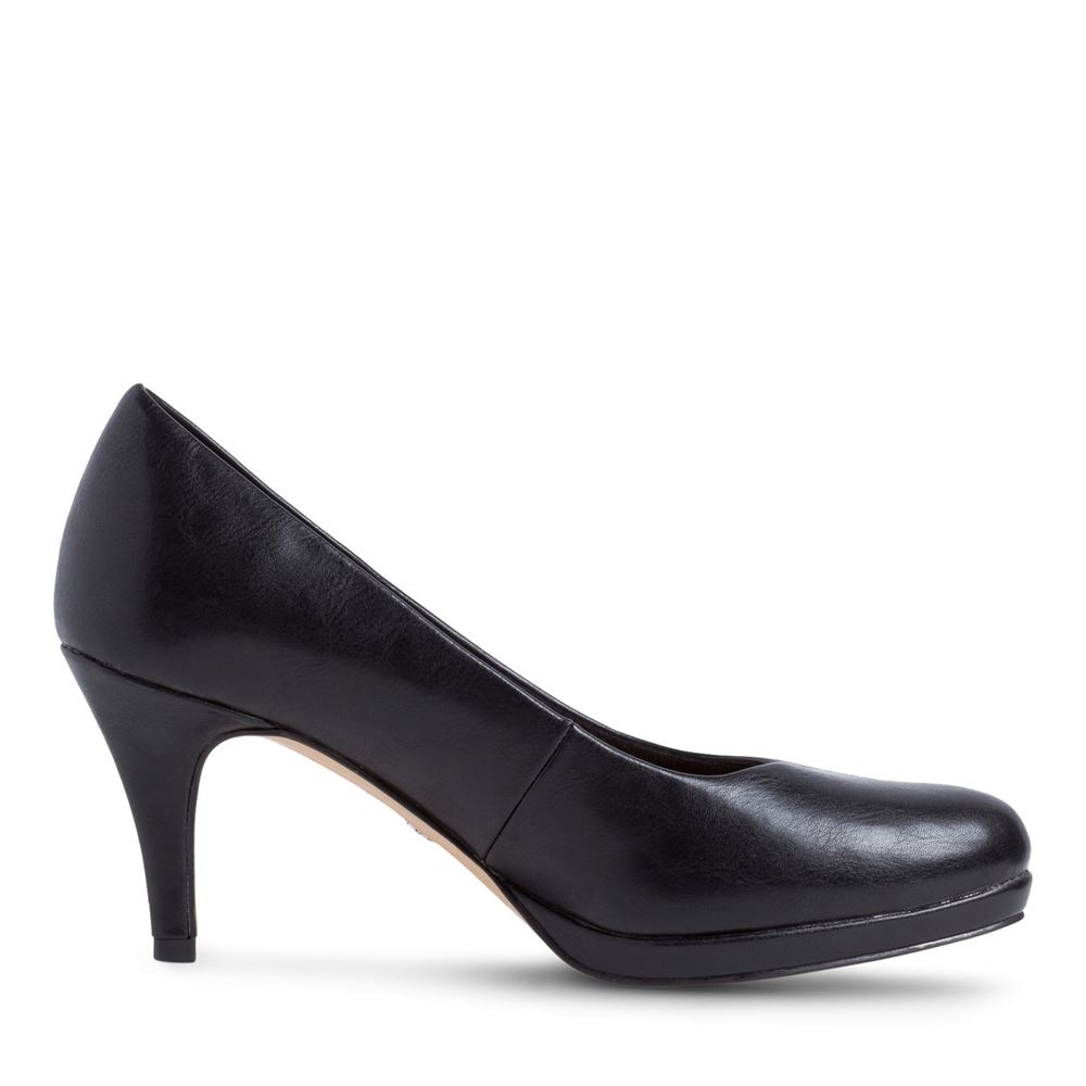 Tamaris Pumps Stiletto- Absatz TOUCHit Fußbett old rose und schwarz S12 1-1-22444-28 