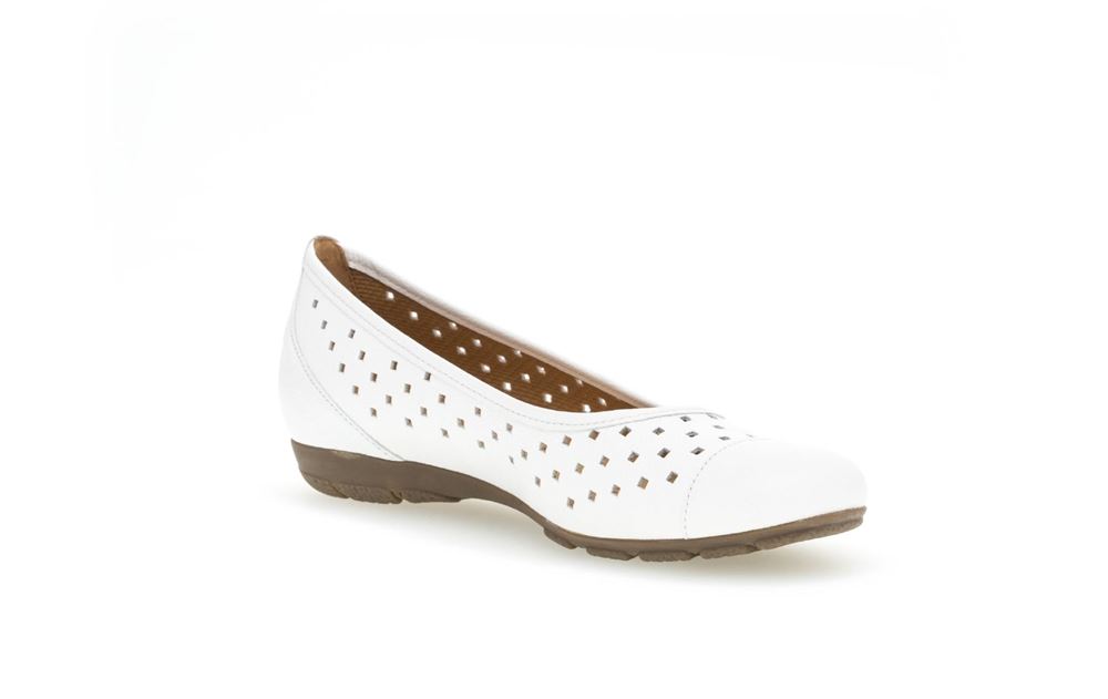 Gabor sportlicher Ballerina weiß S13 24.169.21 