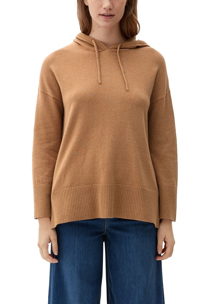 s.Oliver Strickpullover im Oversized-Schnitt grau, braun S13  2121115 46 | 84W5 BROWN | 
