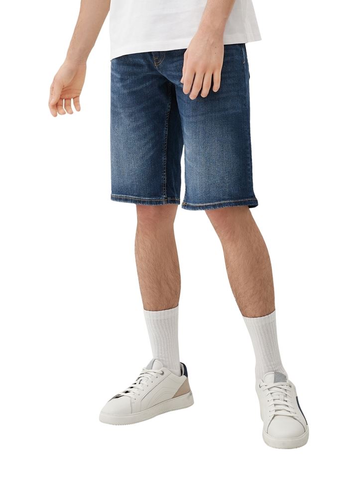 QS deigned by Regular: Herren Denimshorts aus Baumwollstretch blau S13  2133044 