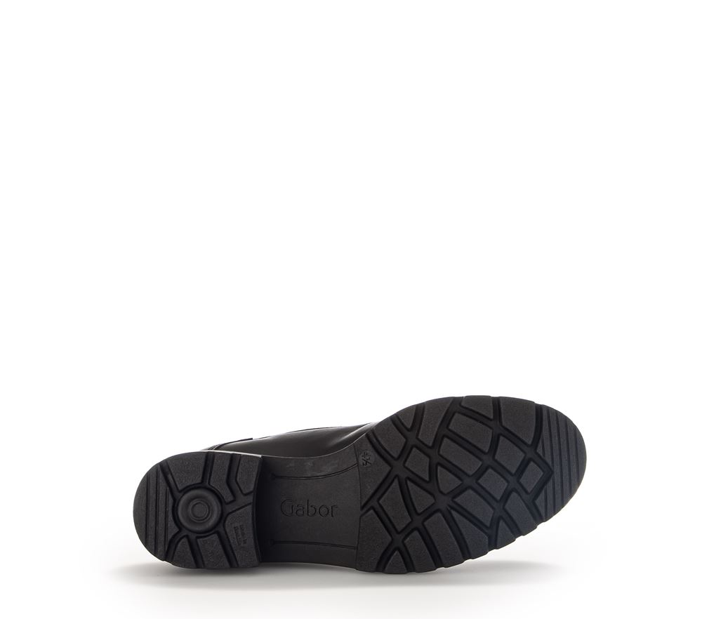 Gabor Biker Boots Leder Wechselfußbett schwarz S23 32.785.87 