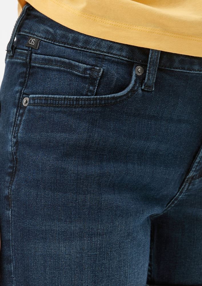QS designed by Regular: Shorts mit Waschung S13 2131032 