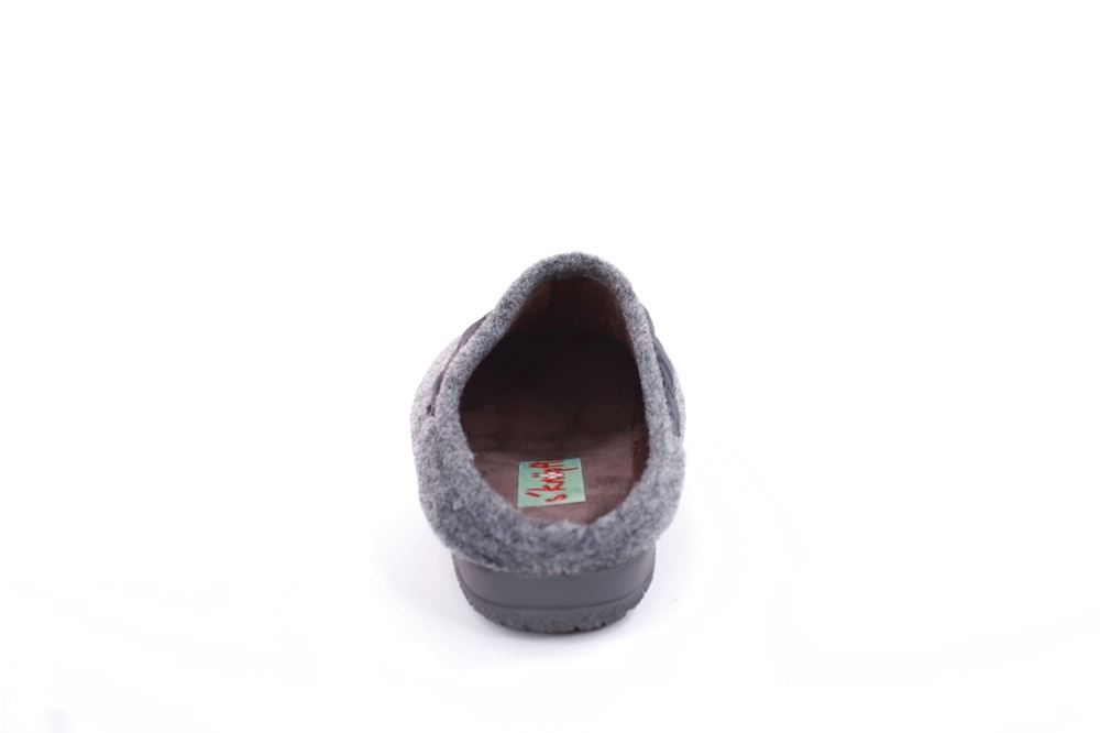 s`knöpfli Damen Hausschuh Pantolette Materialmix grau S22 X10639 38 | gris | 