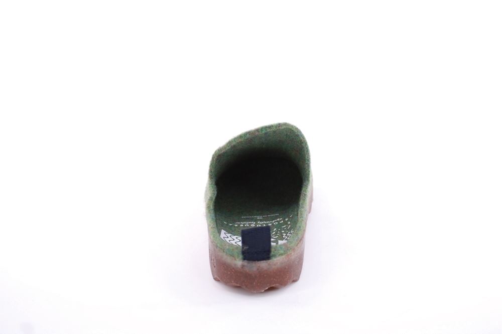 ASPORTUGUESAS Damen Pantolette Wolle Kork vegan Nachhaltig grün S22 P018023053 40 | moss green | 
