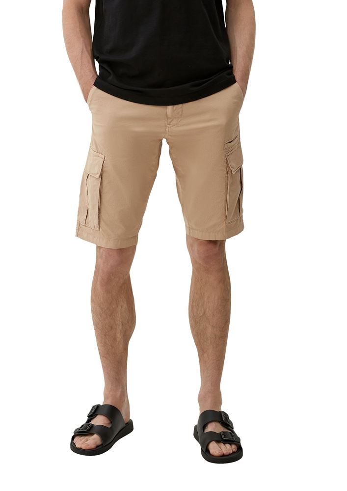 s.Oliver Herren Relaxed: Bermuda mit Cargotaschen blau, braun S13  2132921 