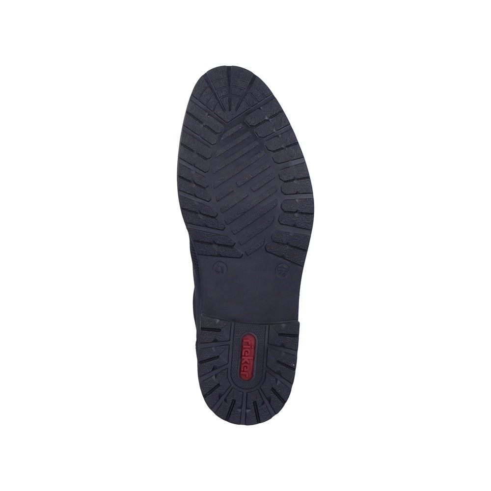 Rieker Antistress Herren Schnürschuh klassisch strukturiertes Obermaterial schwarz S22 14614-00 40 | schwarz/schwarz | G