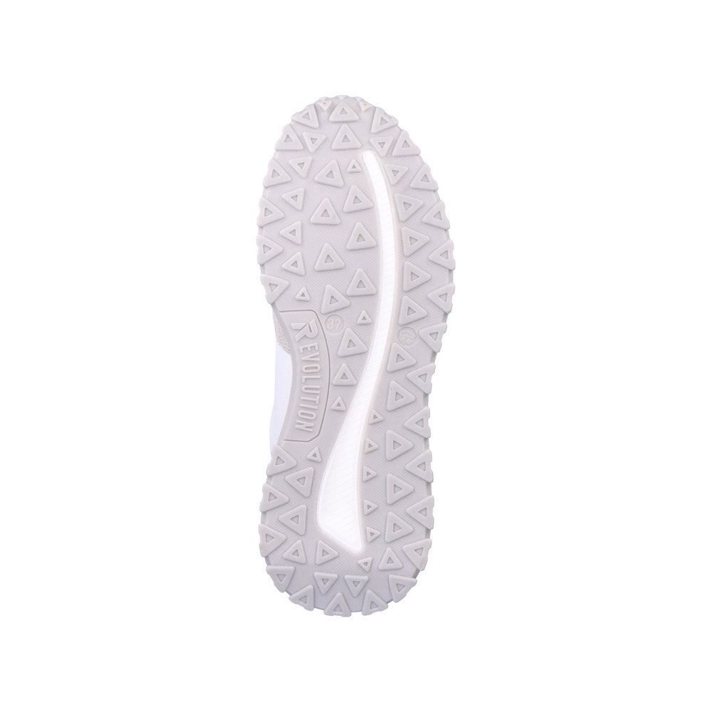 Rieker EVOLUTION Damen Sneaker Leder-mix farbige Details weiß S13  W0600-90 