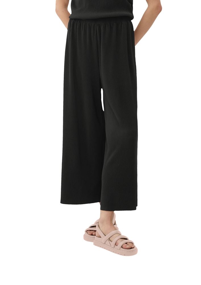 s.Oliver Regular: Culotte mit Plisséefalten grün, schwarz S13  2129625 