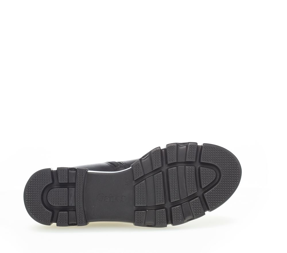 Gabor Chelsea- Boot Leder Wechselfußbett schwarz S22 91.732.27 5,5 | schwarz (schwar | F