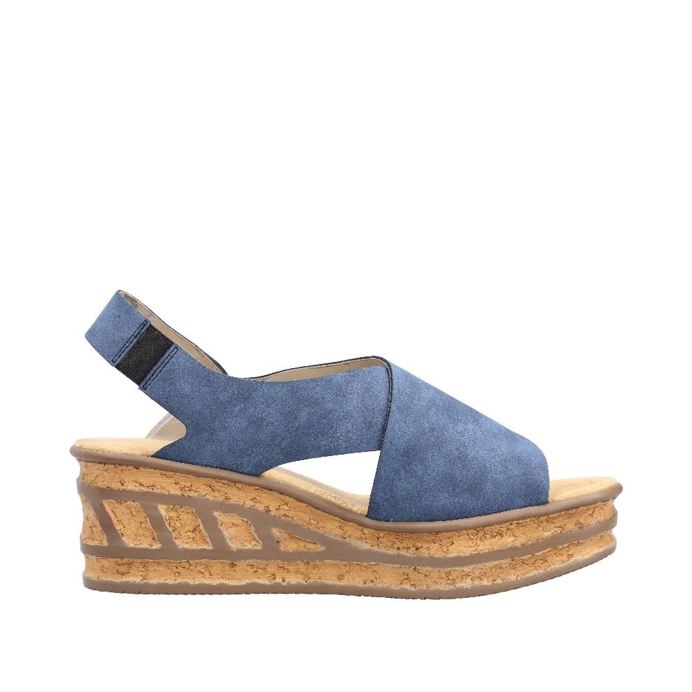 Rieker Sandale Sandalette blau S12 68184-14 