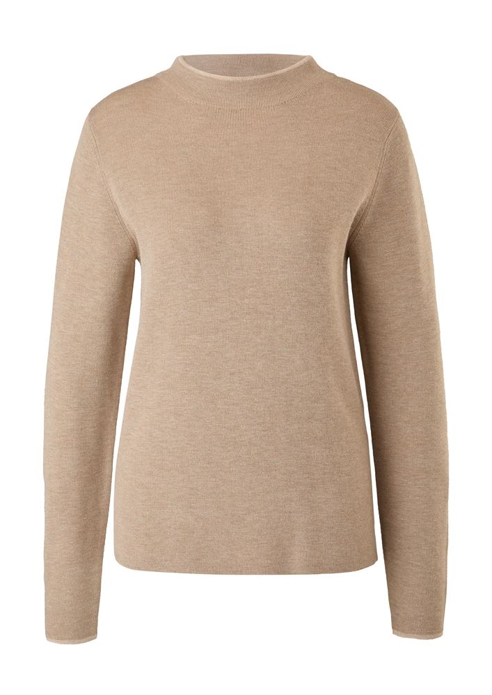 s.Oliver Feinstrickpullover aus Viskosestretch S22 2121145 46 | 82W9 BROWN | 