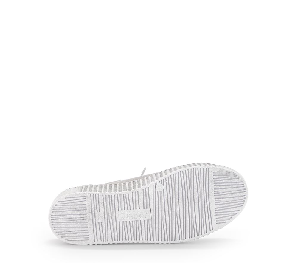 Gabor Sneaker low Rauleder Wechselfußbett grau S13  23.331.19 