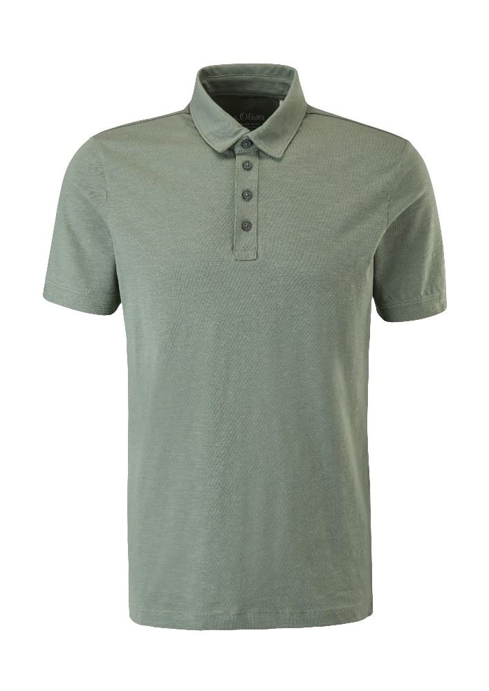 s.Oliver Poloshirt aus Slub - Jersey einfarbig 2113344 
