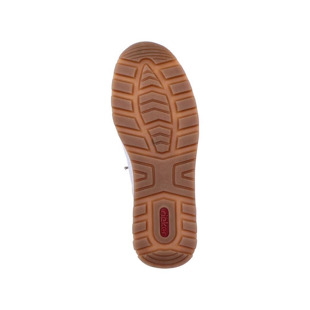 Rieker Antistress Herren Slipper Schlupfschuh Lochmuster Gummizug weiß S13 15108-80 