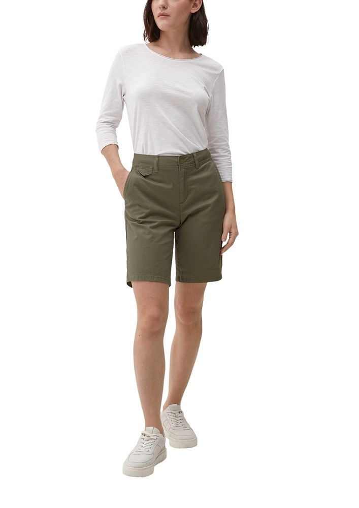 s.Oliver Bermuda im Chino-Style grün, olivgrün, braun, schwarz S13  2132486 