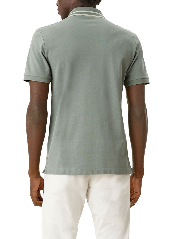 s.Oliver Herren Poloshirt mit Streifendetail blau, grün S13  2113224 