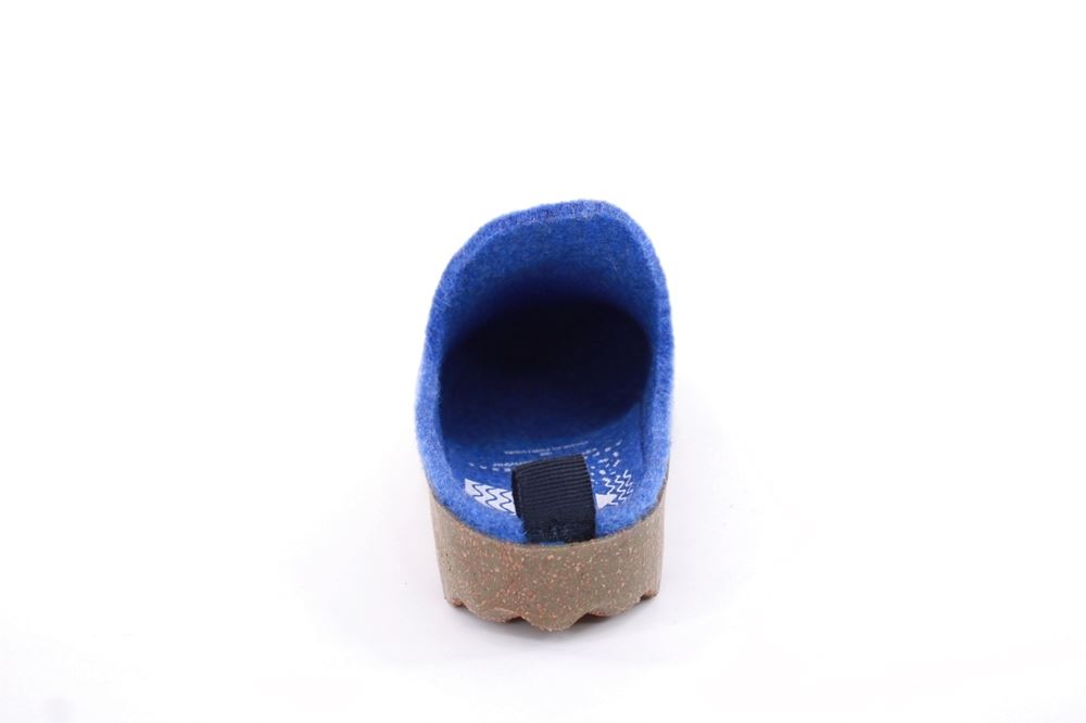 ASPORTUGUESAS Damen Pantolette Wolle Kork vegan Nachhaltig blau S22 P018023052 
